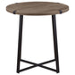 Marcus 3-piece Round Coffee and End Table Set Light Brown