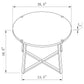Marcus 3-piece Round Coffee and End Table Set Light Brown