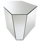 Capella 2-piece Mirrored Coffee and End Table Set Silver
