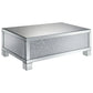 Gillian 2-piece Mirrored Coffee and End Table Set Silver