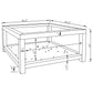 Valentina 2-piece Mirrored Coffee and End Table Set Silver