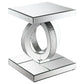 Breena 2-piece Mirrored Coffee and End Table Set Silver