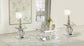 Breena 3-piece Mirrored Coffee and End Table Set Silver