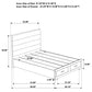 Felicity 5-piece Queen Platform Bedroom Set White