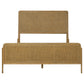 Arini Rattan California King Panel Bed Sand Wash and Natural