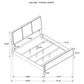 Arini 4-piece Eastern King Bedroom Set Cream and Black