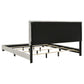 Dorian Fabric Upholstered Eastern King Panel Bed Cream