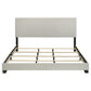 Dorian Fabric Upholstered California King Panel Bed Cream