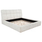 Nollet 48-inch Upholstered Queen Panel Platform Bed Cream