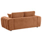 Burnett 2-piece Chenille Upholstered Sofa Set Burnt Orange
