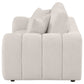 Burnett Chenille Upholstered Wide Arm Loveseat Ivory