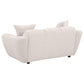 Destino Chenille Upholstered Splayed Arm Loveseat Greige