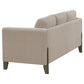 Islington 3-piece Upholstered Panel Arm Sofa Set Taupe