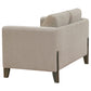 Islington 3-piece Upholstered Panel Arm Sofa Set Taupe