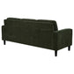 Ruth 77-inch Fabric Upholstered Track Arm Sofa Matcha Green