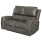 Brickston Triple Power Reclining Loveseat Charcoal