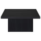 Devar 3-piece Square Cocktail Coffee End Table Set Black