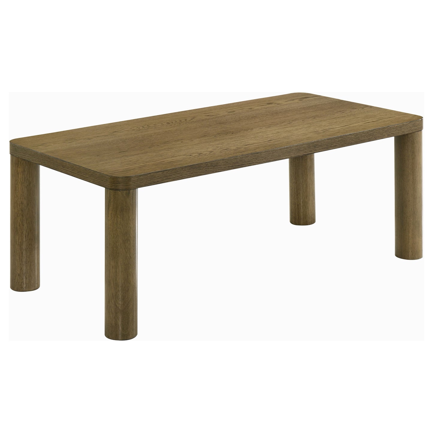 Castlewood 2-piece Cocktail Coffee Table Set Brown Oak