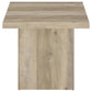 Devar 2-piece Square Coffee End Table Set Distressed Pine