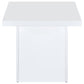 Devar 3-piece Square Coffee End Table Set White High Gloss