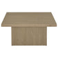 Devar 2-piece Square Cocktail Coffee End Table Set Latte