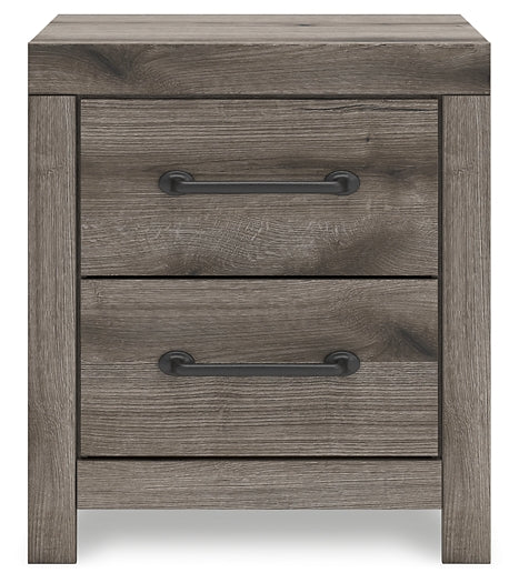 Graystorm Twin Panel Storage Bed with Mirrored Dresser, Chest and Nightstand