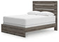Graystorm Queen Panel Bed with Mirrored Dresser, Chest and Nightstand