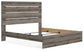 Graystorm King Panel Bed with Mirrored Dresser and Chest