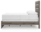 Graystorm Full Panel Bed with Mirrored Dresser and Chest