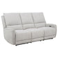 Sylmar 2-piece Chenille Power Reclining Sofa Set Dove Grey