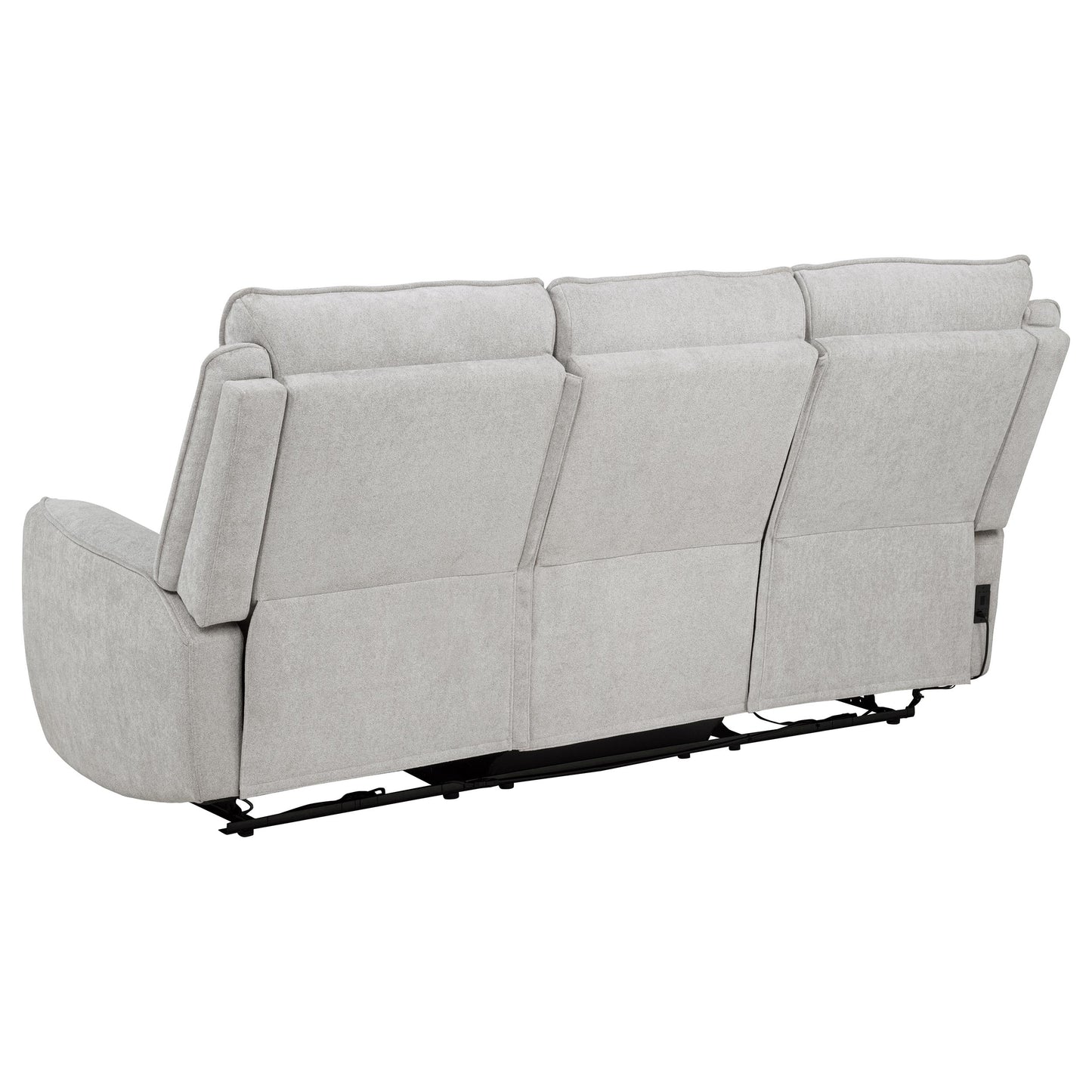 Sylmar 2-piece Chenille Power Reclining Sofa Set Dove Grey