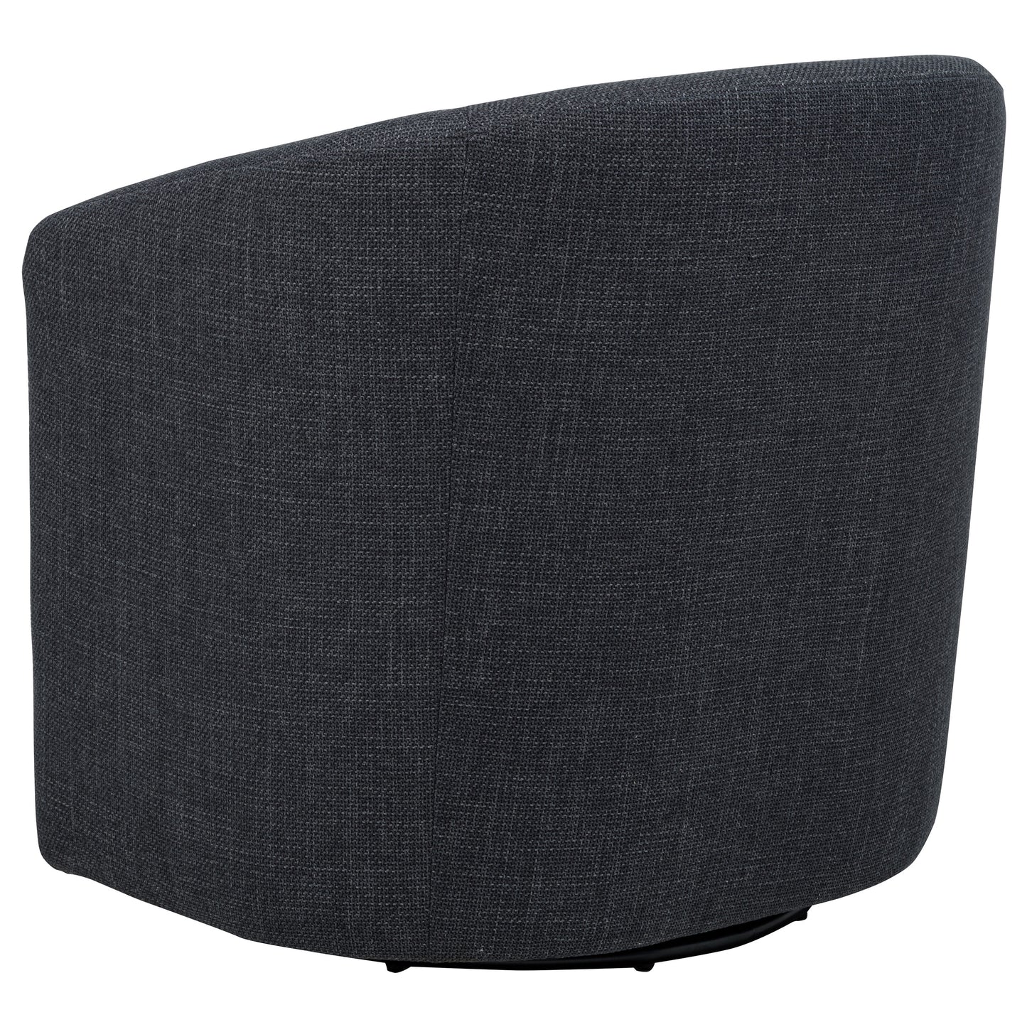 Mossbrook Fabric Upholstered Swivel Accent Chair Anthracite