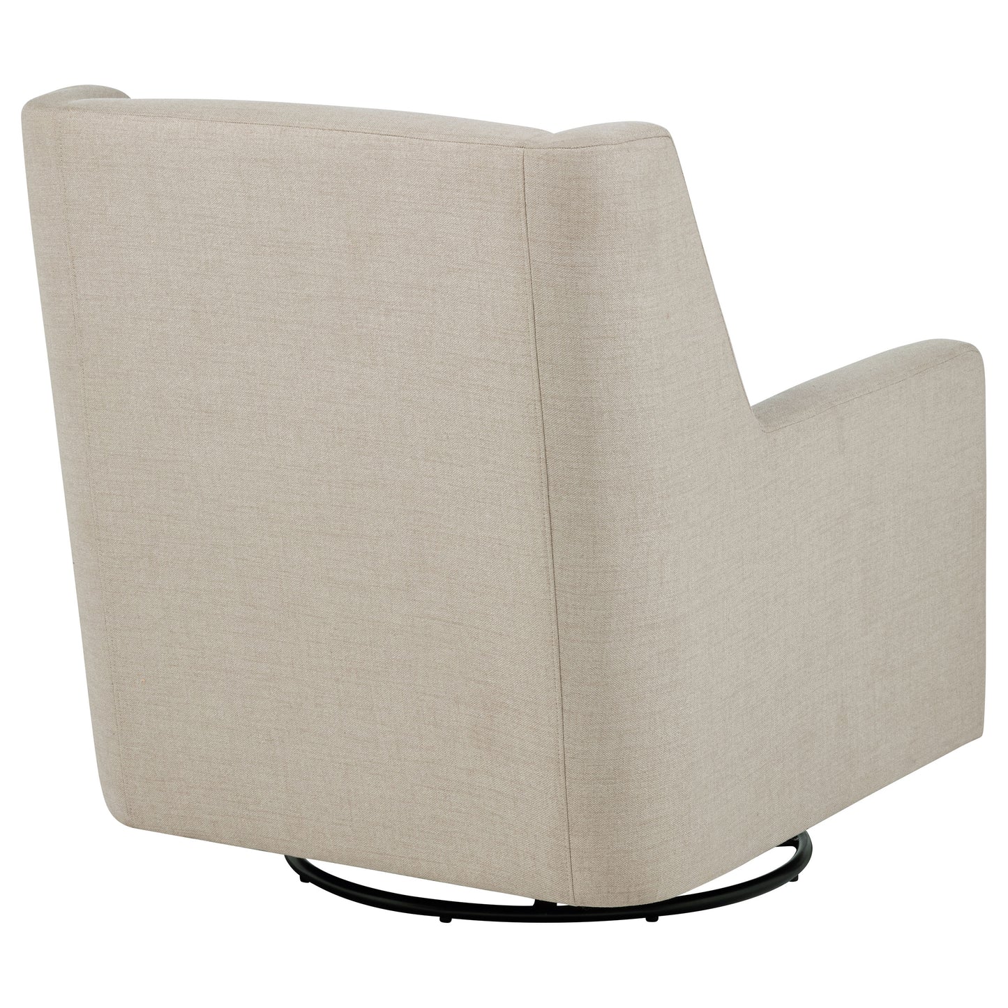 Sorrel Fabric Upholstered Swivel Glider Arm Chair Latte