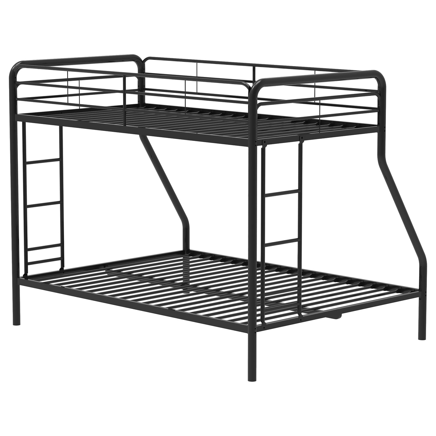 Carson Metal Twin Over Full Bunk Bed Glossy Black