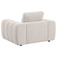 Burnett 4-piece Chenille Upholstered Sofa Set Ivory