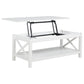 Skyview 2-piece Rectangular Lift Top Coffee Table Set White