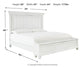 Kanwyn Queen Panel Bed with Storage with Mirrored Dresser, Chest and Nightstand