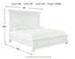 Kanwyn Queen Panel Bed with Mirrored Dresser and Chest