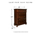 Porter  Panel Bed With Mirrored Dresser And Chest