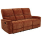 Navarro 2-piece Upholstered Reclining Sofa Set Orange