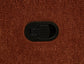 Navarro Chenille Upholstered Glider Recliner Burnt Orange