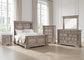 Blairhurst Queen Panel Bed with Mirrored Dresser, Chest and Nightstand