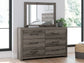 Graystorm Twin Panel Storage Bed with Mirrored Dresser, Chest and Nightstand