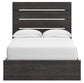 Hollivern Full Panel Bed with Storage with Mirrored Dresser
