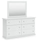Bostwick Shoals Full Panel Bed with Mirrored Dresser and Chest