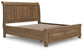 Feddinger California King Storage Sleigh Bed with Mirrored Dresser and Chest