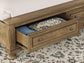 Feddinger King Storage Sleigh Bed with Mirrored Dresser and Chest