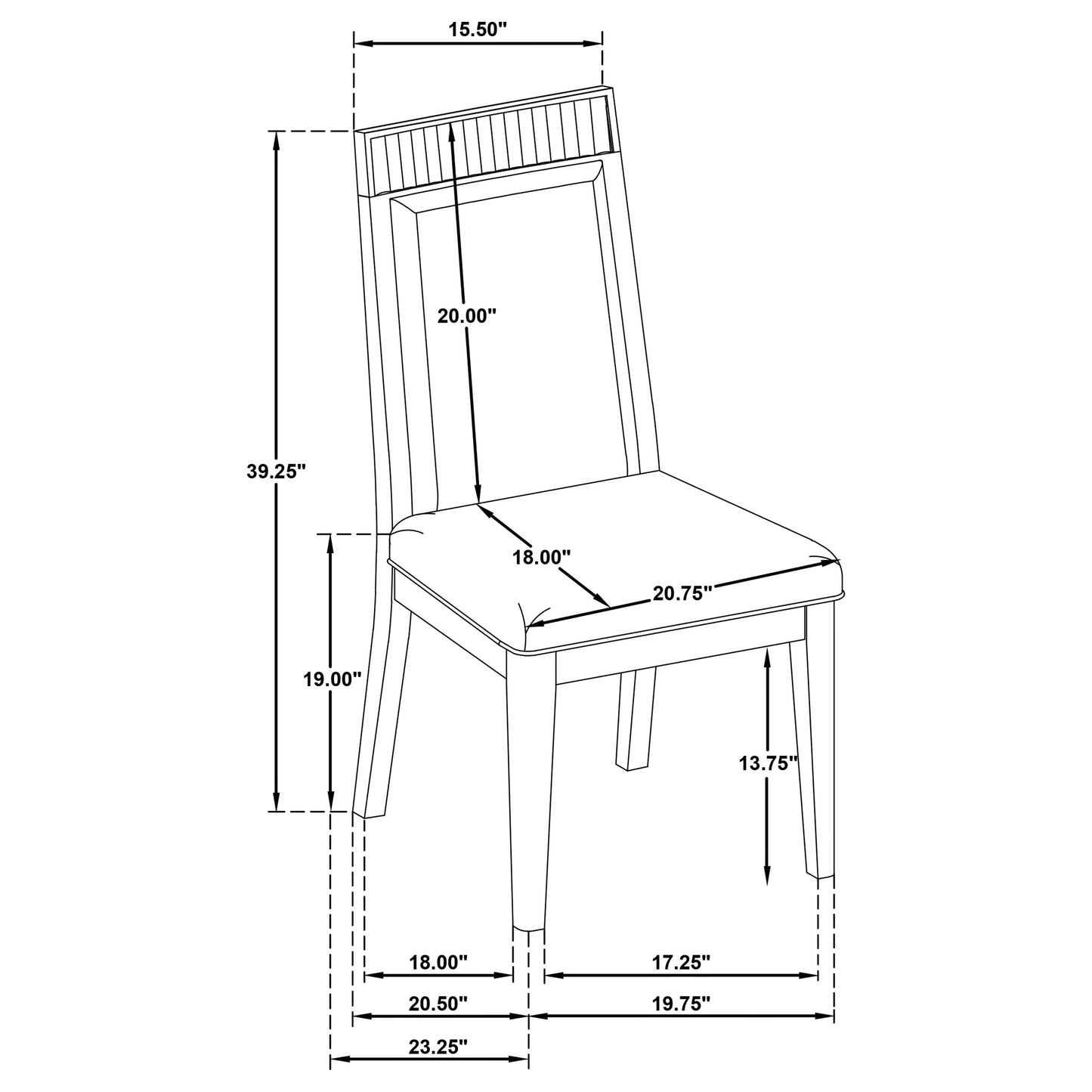 Brookmead 7-piece Extension Leaf Dining Table Set Black