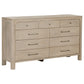 Solano 9-drawer Bedroom Dresser Cabinet Weathered Mango