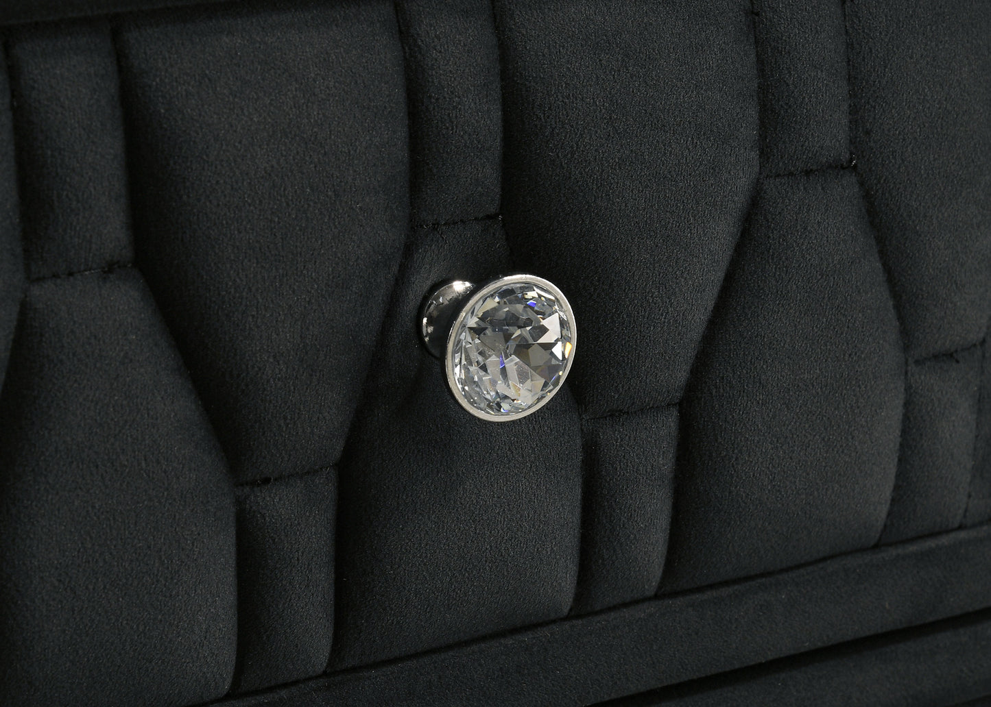 Lorient 2-drawer LED Nightstand with USB Black